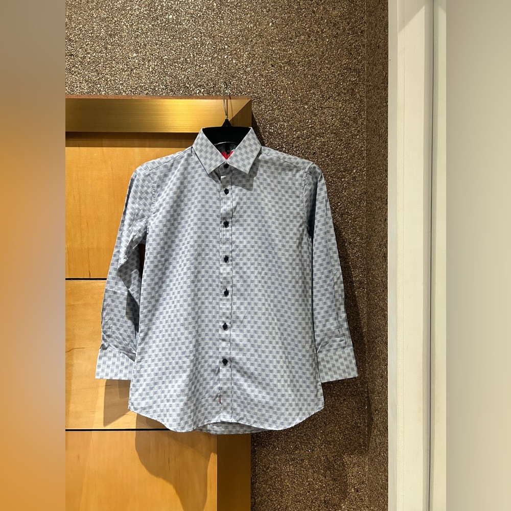 Elie Balleh boys blue button down blouse